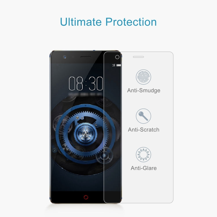 50 PCS 0.26mm 9H 2.5D Tempered Glass Film For ZTE nubia Z17 lite