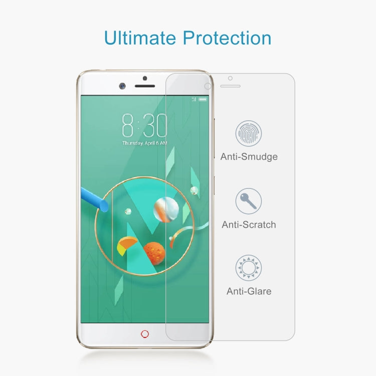 50 PCS 0.26mm 9H 2.5D Tempered Glass Film For ZTE nubia Z17 miniS