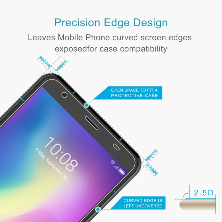 50 PCS 0.26mm 9H 2.5D Tempered Glass Film For ZTE Orange Neva Zen
