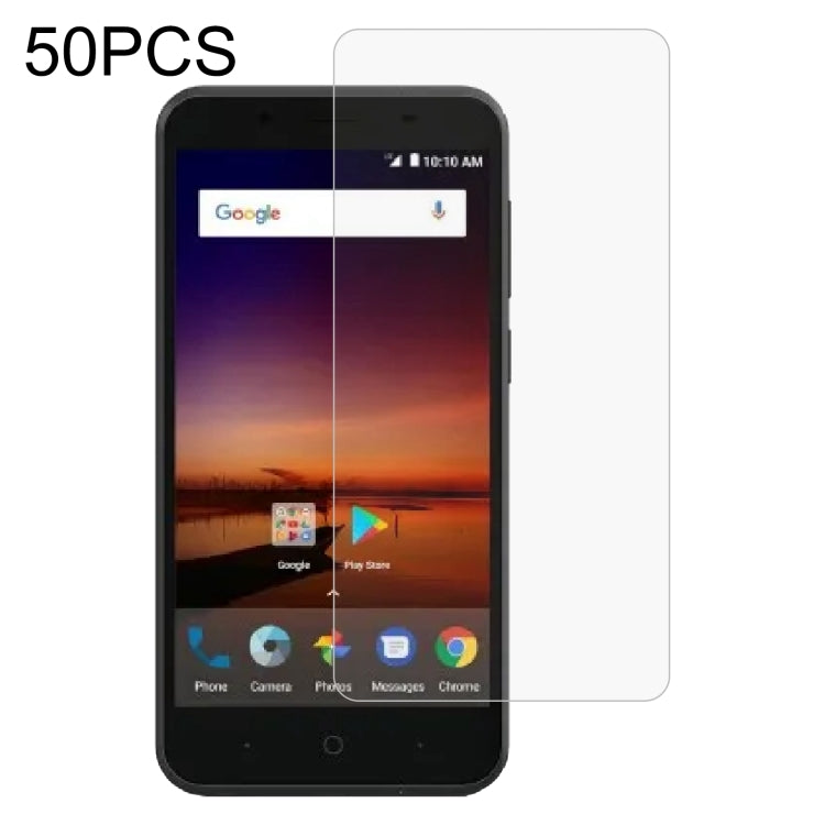 50 PCS 0.26mm 9H 2.5D Tempered Glass Film For ZTE Tempo X N9137