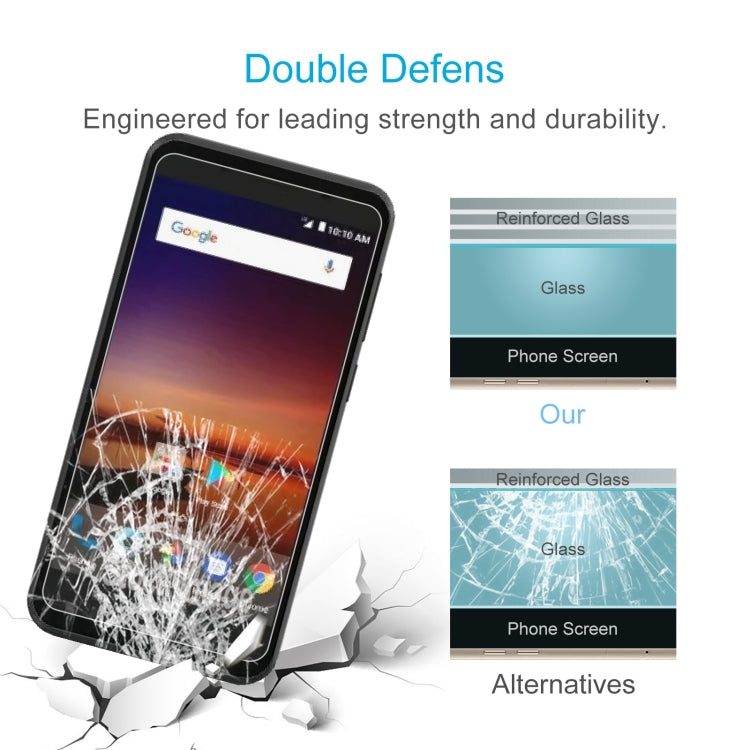 50 PCS 0.26mm 9H 2.5D Tempered Glass Film For ZTE Tempo X N9137