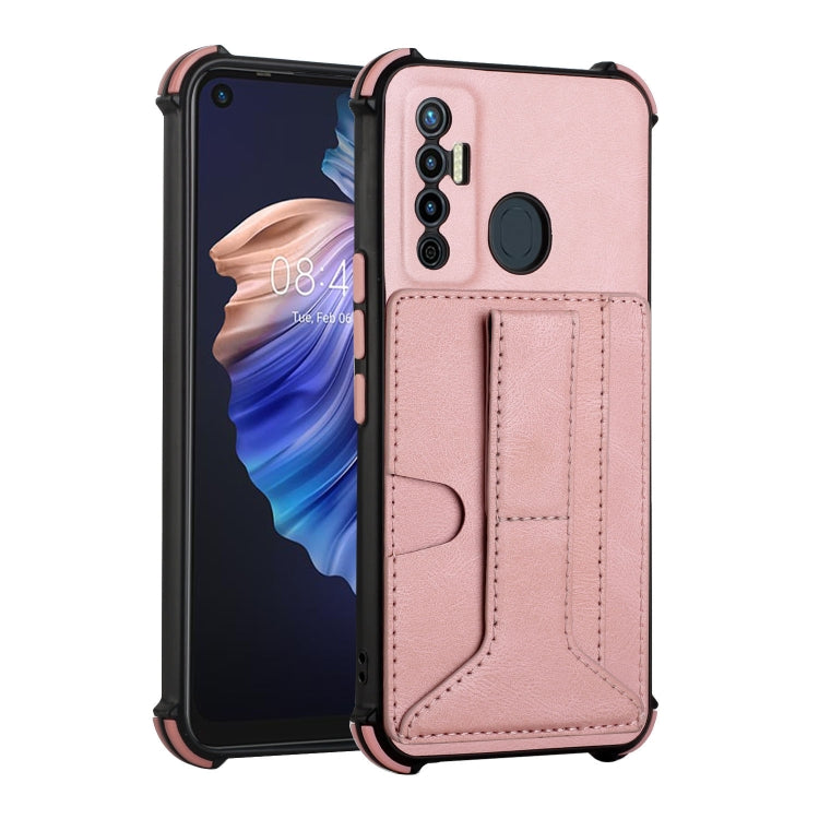 Dream Card Holder Leather Phone Case For Tecno Camon 17