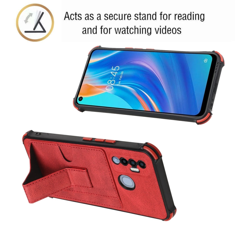 Dream Card Holder Leather Phone Case For Tecno Spark 7P
