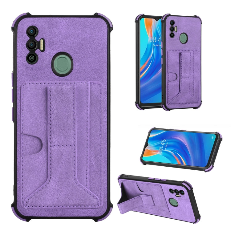 Dream Card Holder Leather Phone Case For Tecno Spark 7 / 7T