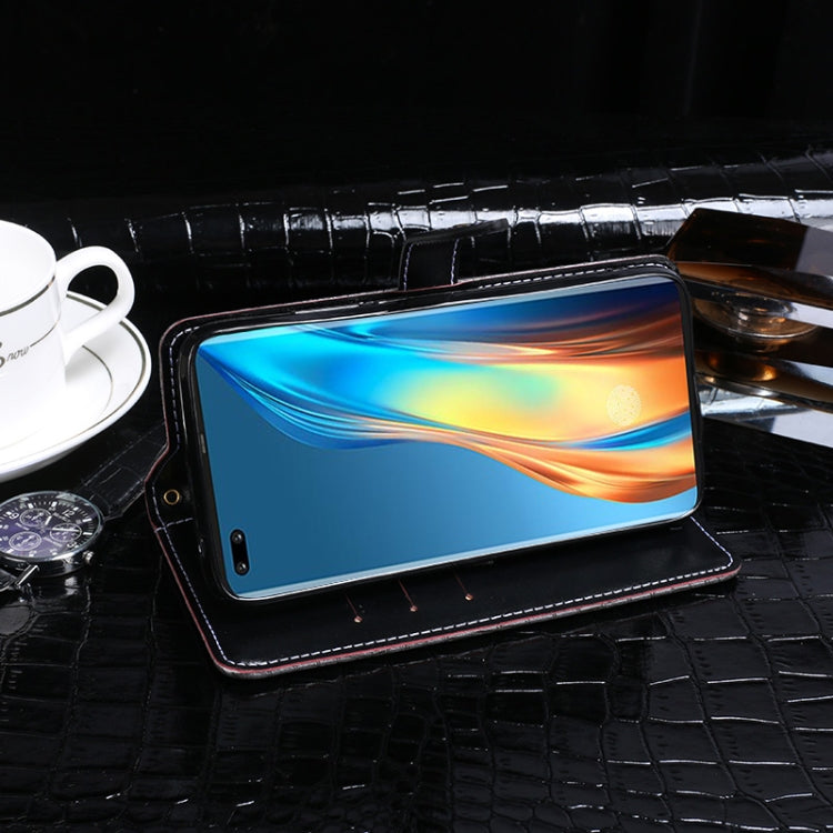 For Tecno Phantom X idewei Crocodile Texture Horizontal Flip Leather Case with Holder & Card Slots & Wallet