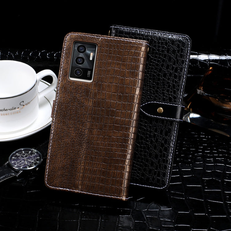 For vivo S10e idewei Crocodile Texture Horizontal Flip Leather Case with Holder & Card Slots & Wallet