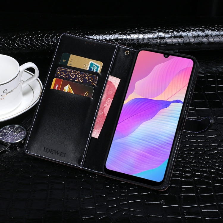 For Huawei Enjoy 20e idewei Crocodile Texture Horizontal Flip Leather Case with Holder & Card Slots & Wallet