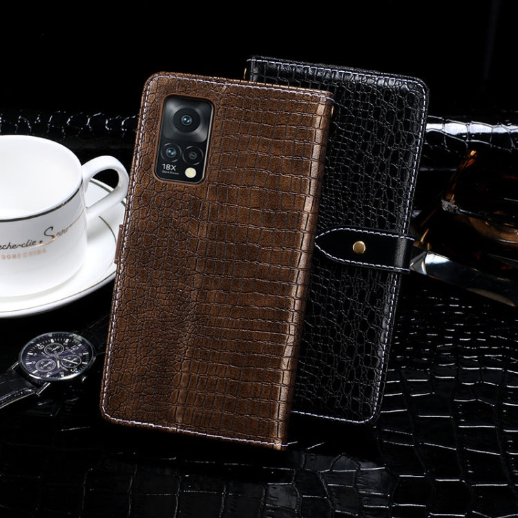 For Meizu 18x idewei Crocodile Texture Horizontal Flip Leather Case with Holder & Card Slots & Wallet