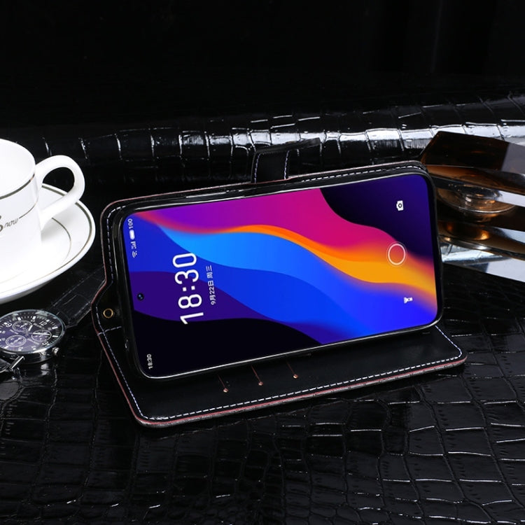 For Meizu 18x idewei Crocodile Texture Horizontal Flip Leather Case with Holder & Card Slots & Wallet