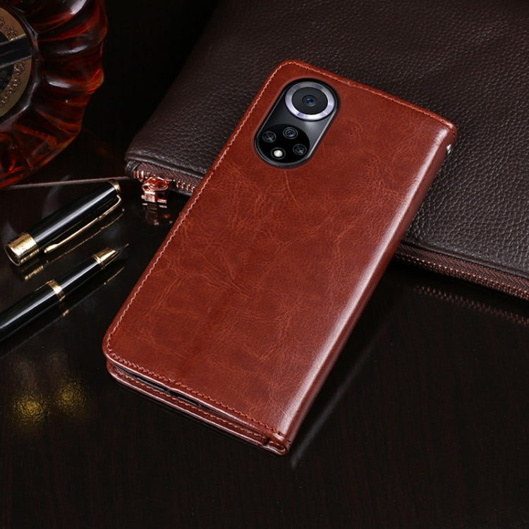 For Huawei nova 9 idewei Crazy Horse Texture Leather Case with Holder & Card Slots & Wallet