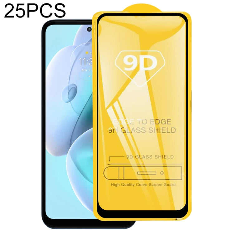 25 PCS 9D Full Glue Screen Tempered Glass Film For Motorola Moto G41/ G31 / G71 5G / Moto G53 / Moto G53 India