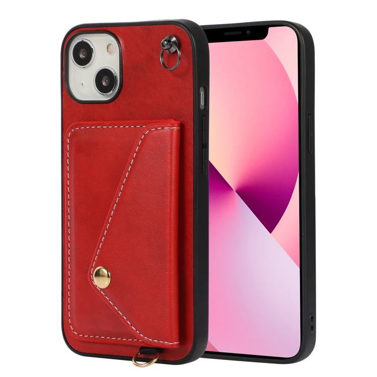 For iPhone 13 Crossbody Wallet Card Bag Phone Case