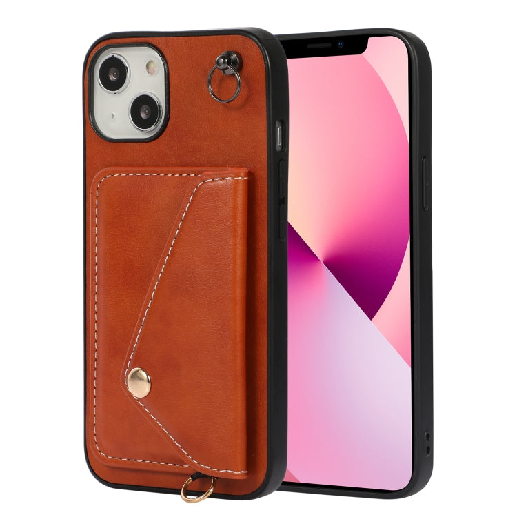 For iPhone 13 Crossbody Wallet Card Bag Phone Case