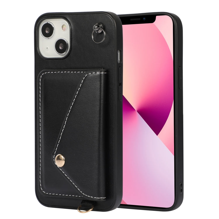 For iPhone 13 Crossbody Wallet Card Bag Phone Case