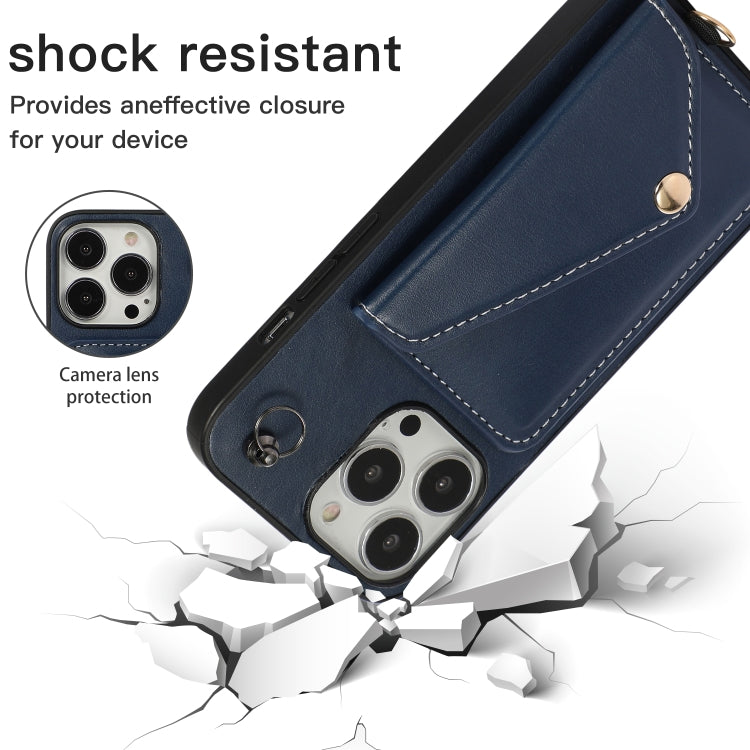 For iPhone 13 Pro Crossbody Wallet Card Bag Phone Case