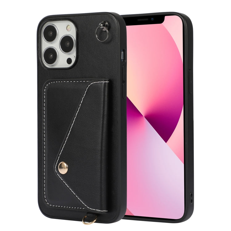 For iPhone 13 Pro Max Crossbody Wallet Card Bag Phone Case