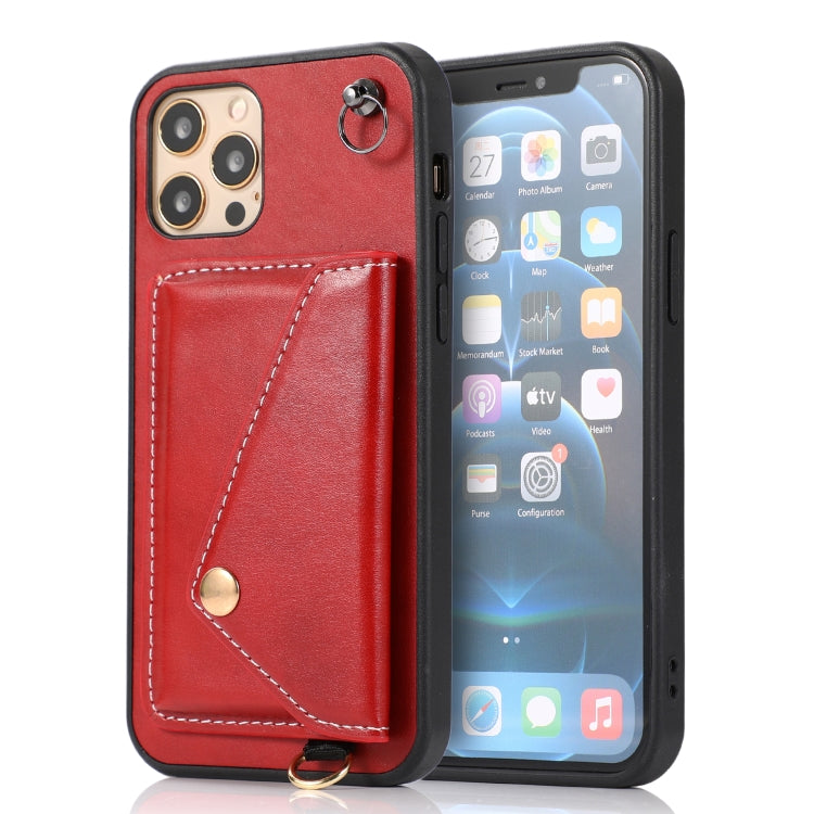 For iPhone 12 Pro Max Crossbody Wallet Card Bag Phone Case
