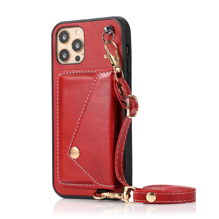 For iPhone 12 Pro Max Crossbody Wallet Card Bag Phone Case