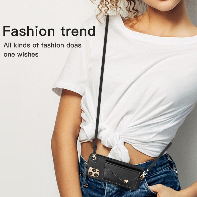For iPhone 12 Pro Max Crossbody Wallet Card Bag Phone Case