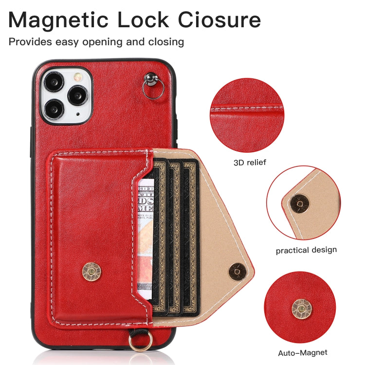 For iPhone 11 Pro Max Crossbody Wallet Card Bag Phone Case