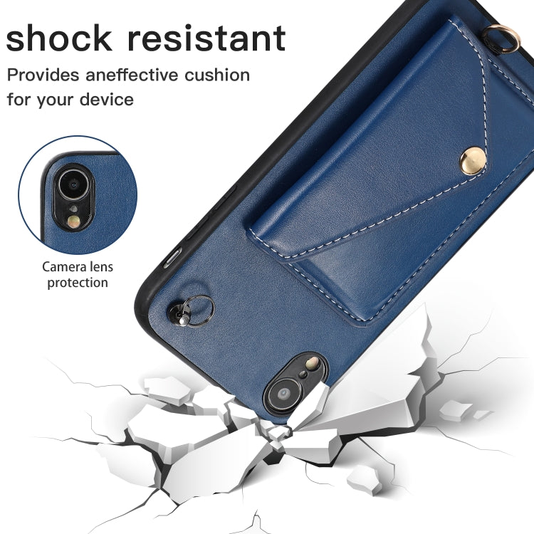 For iPhone XR Crossbody Wallet Card Bag Phone Case