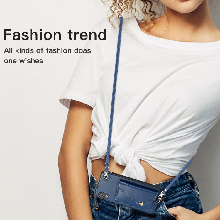 For iPhone XR Crossbody Wallet Card Bag Phone Case