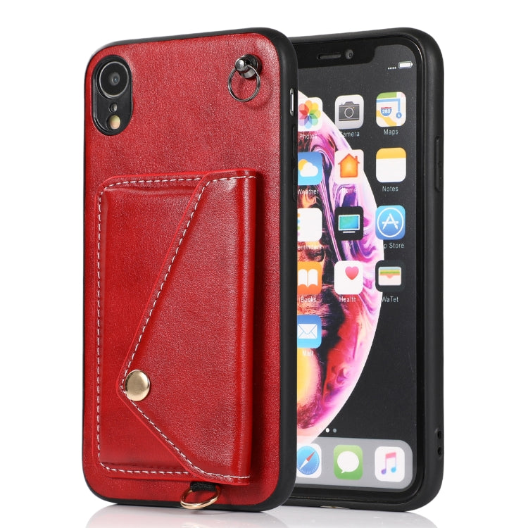 For iPhone XR Crossbody Wallet Card Bag Phone Case