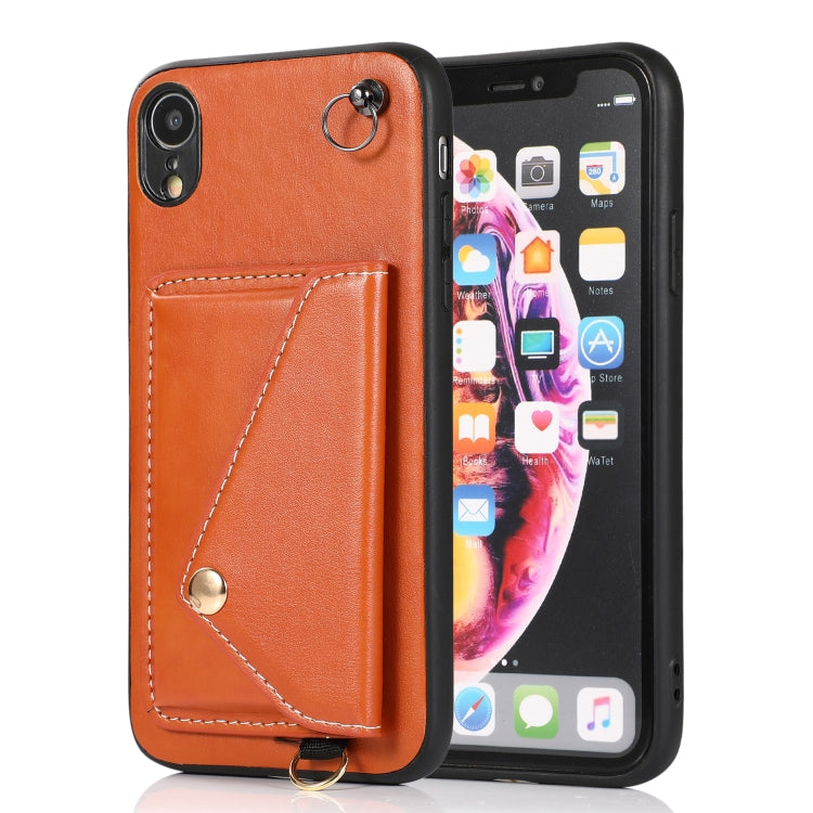 For iPhone XR Crossbody Wallet Card Bag Phone Case