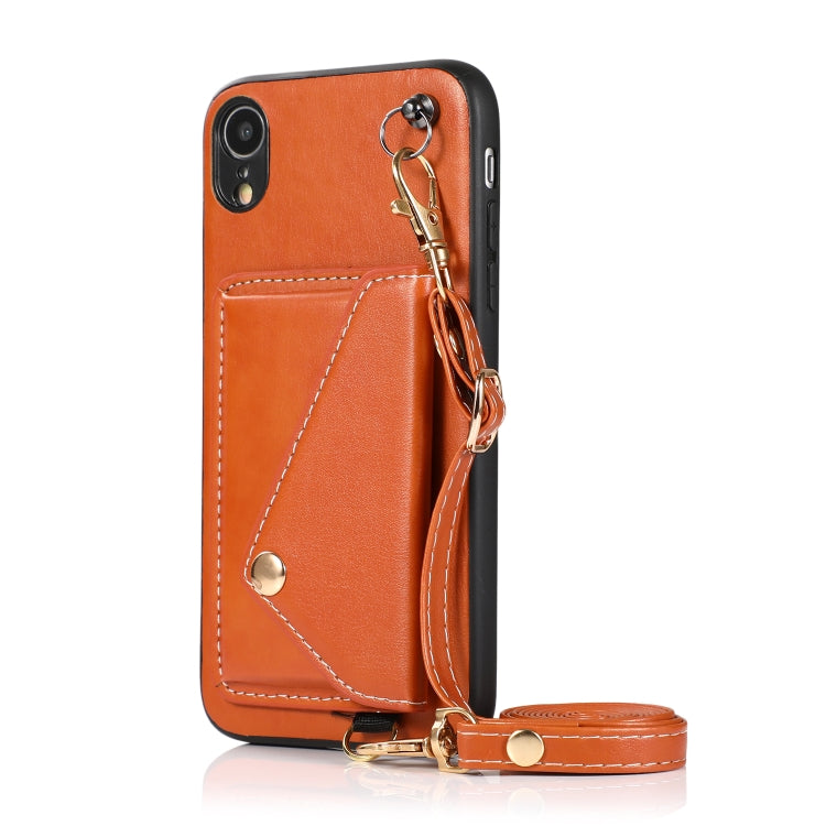 For iPhone XR Crossbody Wallet Card Bag Phone Case