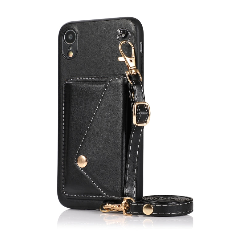 For iPhone XR Crossbody Wallet Card Bag Phone Case