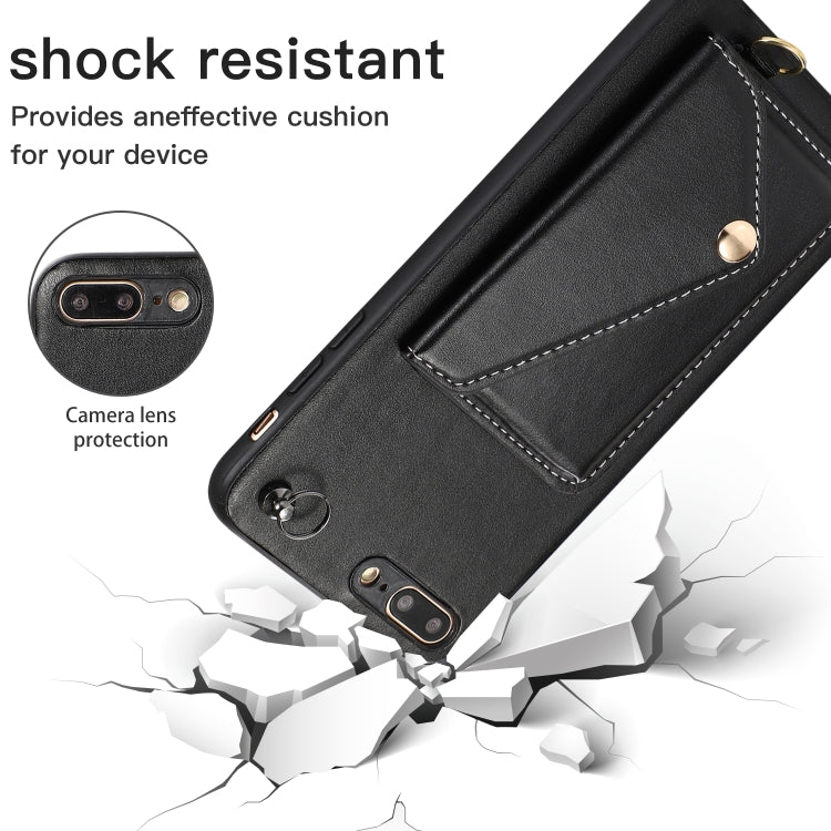 Crossbody Wallet Card Bag Phone Case For iPhone 8 Plus / 7 Plus