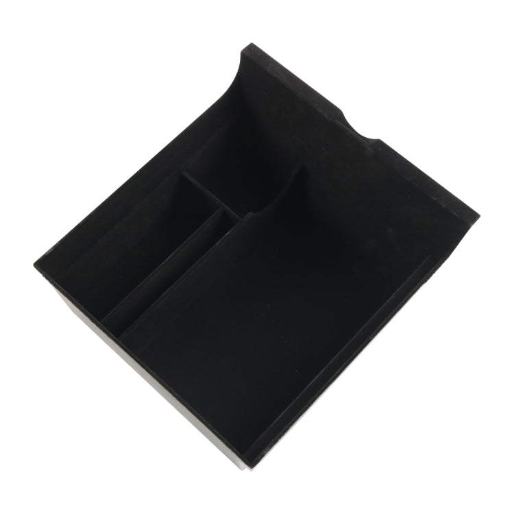A6762 Car Central Control Armrest Storage Box Flocking for Tesla Model 3 / Y
