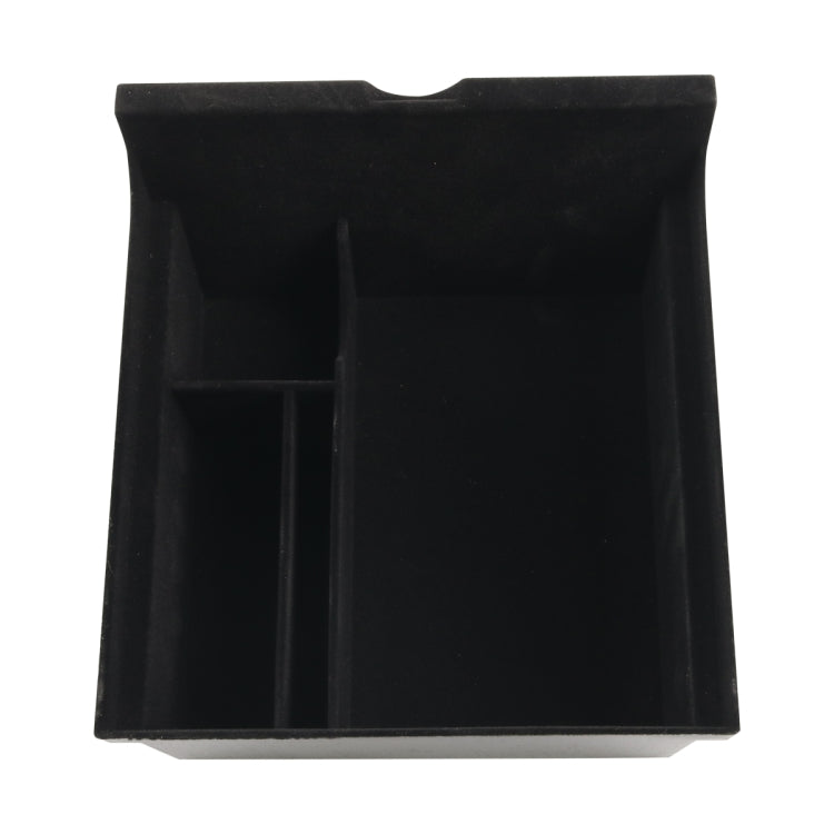 A6762 Car Central Control Armrest Storage Box Flocking for Tesla Model 3 / Y