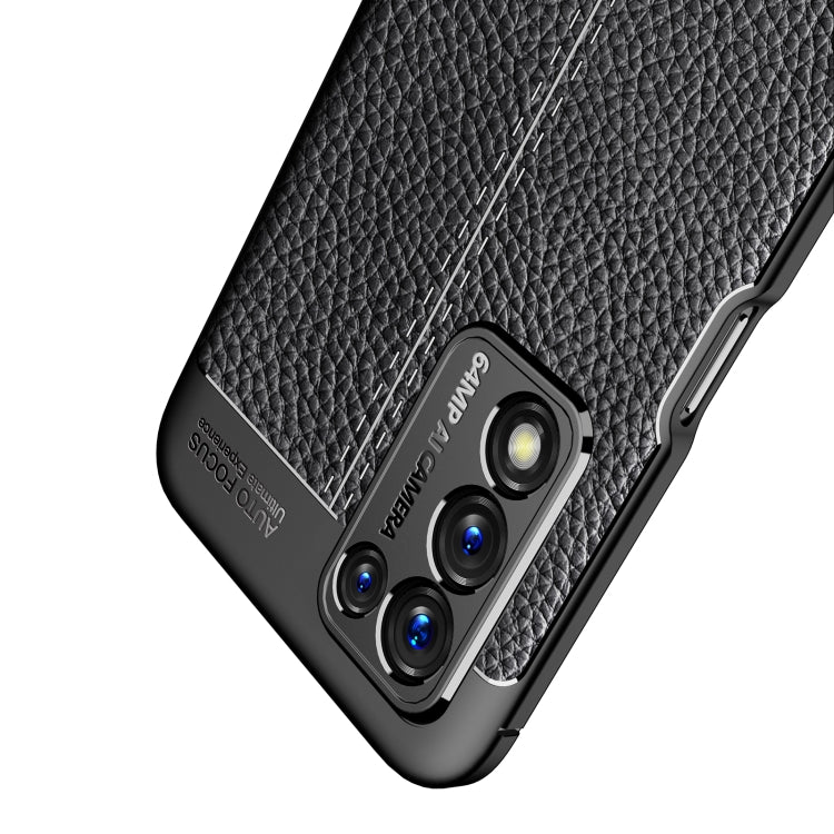 For OPPO K9s Litchi Texture TPU Shockproof Phone Case
