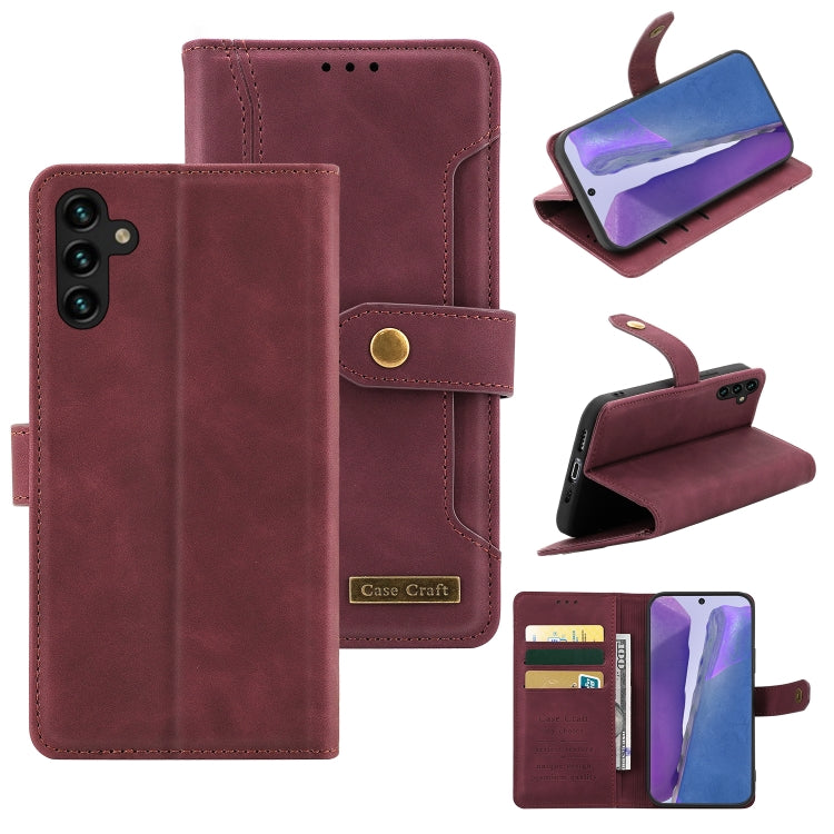 For Samsung Galaxy A13 5G Case Craft Multifunctional Horizontal Flip Leather Phone Case