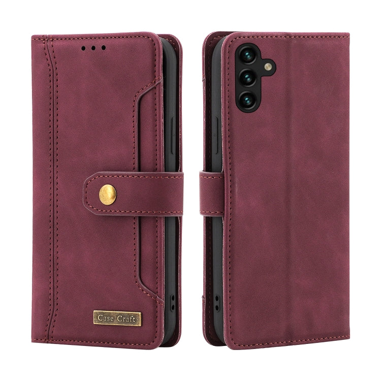 For Samsung Galaxy A13 5G Case Craft Multifunctional Horizontal Flip Leather Phone Case