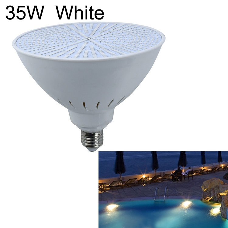 ABS Plastic LED Pool Bulb Underwater Light, Light Color:White Light