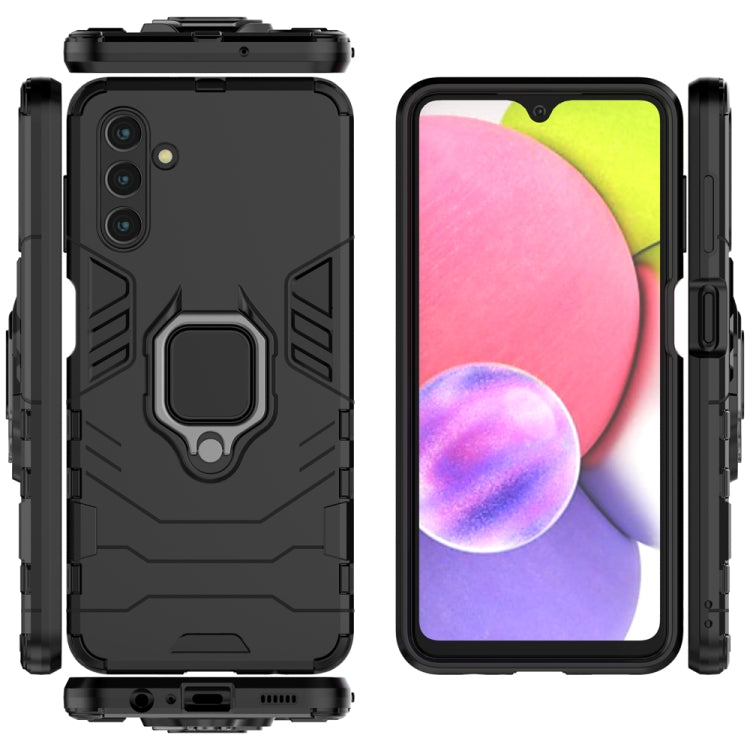 For Samsung Galaxy A13 5G&4G / A04s Shockproof PC + TPU Phone Case with Magnetic Ring Holder