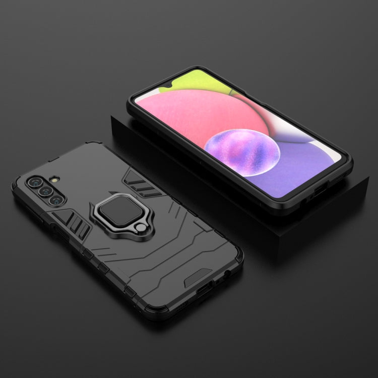 For Samsung Galaxy A13 5G&4G / A04s Shockproof PC + TPU Phone Case with Magnetic Ring Holder