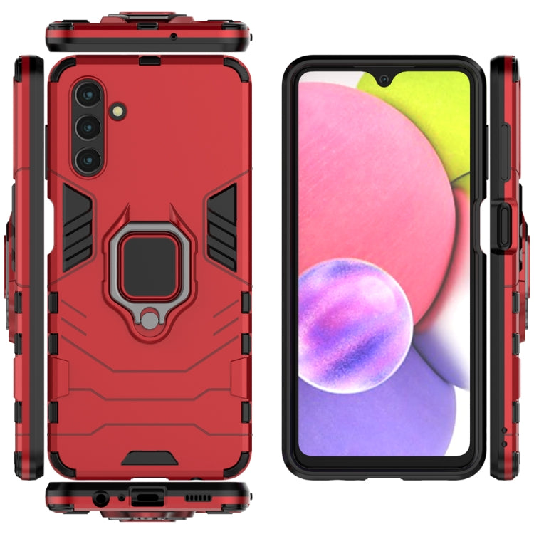 For Samsung Galaxy A13 5G&4G / A04s Shockproof PC + TPU Phone Case with Magnetic Ring Holder