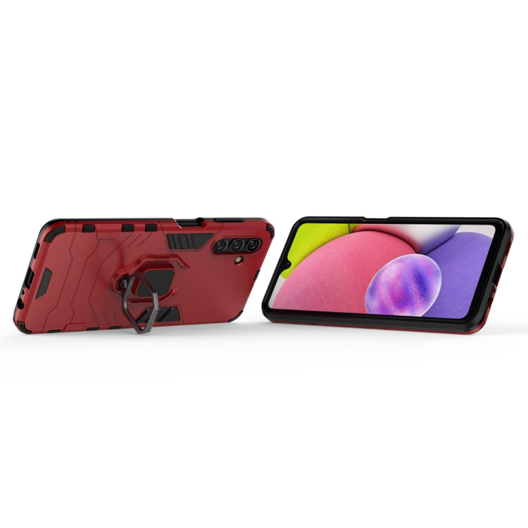 For Samsung Galaxy A13 5G&4G / A04s Shockproof PC + TPU Phone Case with Magnetic Ring Holder
