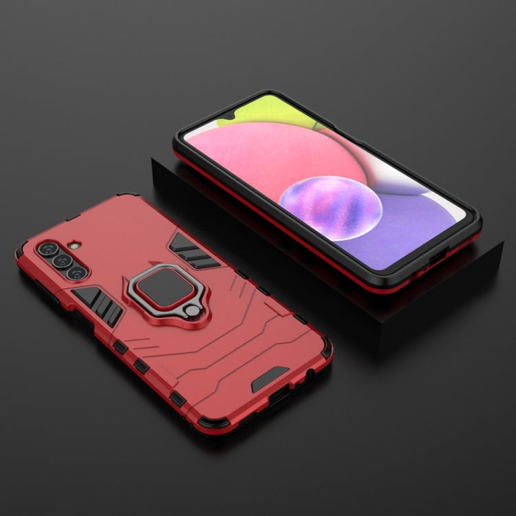 For Samsung Galaxy A13 5G&4G / A04s Shockproof PC + TPU Phone Case with Magnetic Ring Holder