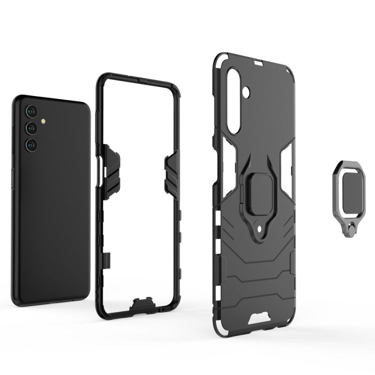 For Samsung Galaxy A13 5G&4G / A04s Shockproof PC + TPU Phone Case with Magnetic Ring Holder