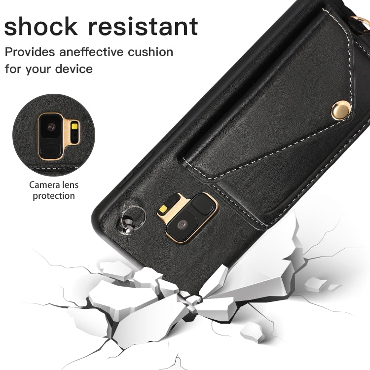 For Samsung Galaxy S9+ Crossbody Wallet Card Bag Phone Case