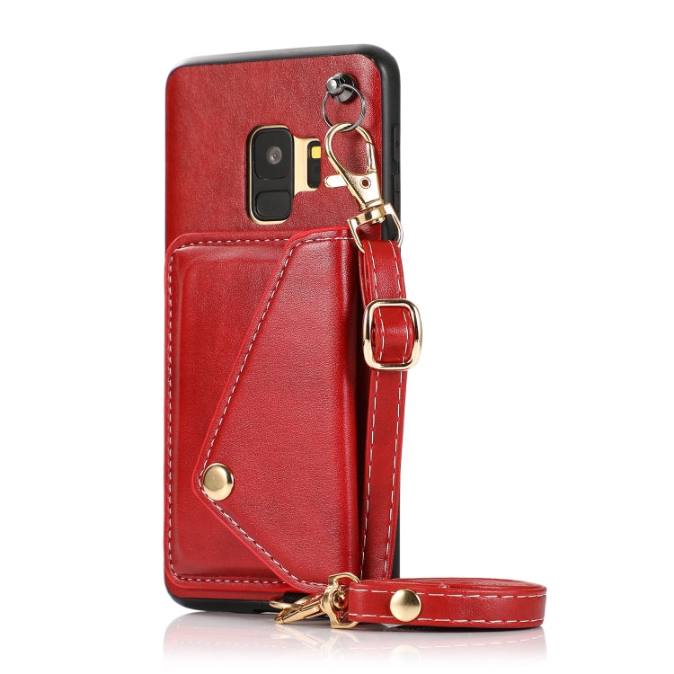 For Samsung Galaxy S9+ Crossbody Wallet Card Bag Phone Case