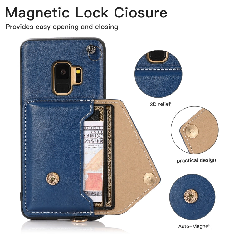 For Samsung Galaxy S9+ Crossbody Wallet Card Bag Phone Case