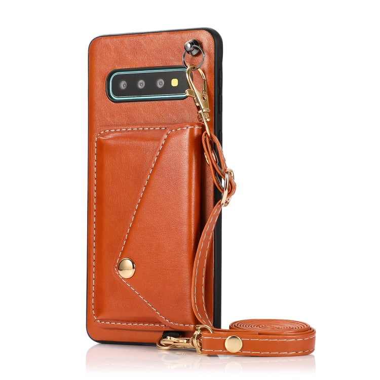 For Samsung Galaxy S10+ Crossbody Wallet Card Bag Phone Case