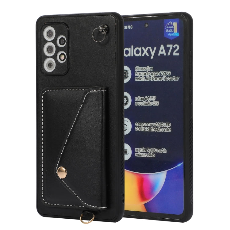 For Samsung Galaxy A72 4G / 5G Crossbody Wallet Card Bag Phone Case