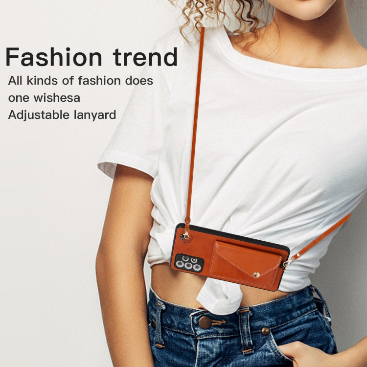 For Samsung Galaxy A72 4G / 5G Crossbody Wallet Card Bag Phone Case