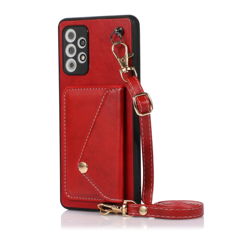 For Samsung Galaxy A72 4G / 5G Crossbody Wallet Card Bag Phone Case